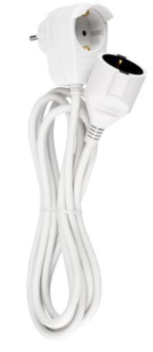 Isoliertes elektrisches Kabel, sog. "Schutzkontakt-Verlängerung Powersplit",
- aus einem ca. 3 m langen isolierten elektrischen Kabel (Kabeltyp: H05VV-F 3G 1,5 mm²),
- an einem Ende mit einem Schutzkontaktstecker und rückwärtiger Schutzkontaktkupplung,
- am anderen Ende mit einer Schutzkontaktkupplung ausgestattet,
- für eine Nennspannung von ca. 230 Volt (16 A),
- zur Verwendung als Verlängerungskabel und zum optionalen Anschluss eines weiteren
  Verbrauchers.

Die Ware ist als "isoliertes elektrisches Kabel, keine Ware der Unterpositionen (HS) 8544 11 bis 8544 30, für eine Spannung von 1000 Volt oder weniger, mit Anschlussstücken versehen, nicht von der für die Telekommunikation verwendeten Art, nicht von den Codenummern 8544 4290 10 0 bis 8544 4290 80 0 erfasst" einzureihen.