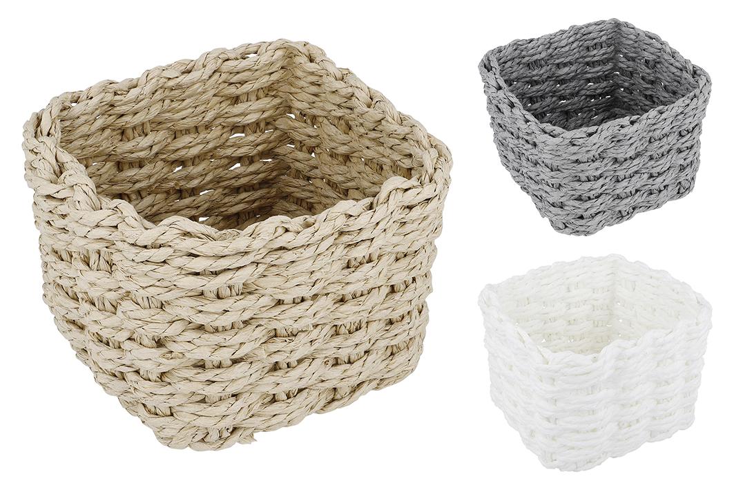 Ware aus Garnen, sog. Aufbewahrungskorb RATTAN, Art. Nr.: 759338, Foto siehe Anlage,
- laut Antrag als 2er-Set an einem Pappetikett befestigt,
- quaderförmig, oben offen,
- laut Antrag in den Abmessungen (L x B x H) von  jeweils 12 cm x 12 cm x 7 cm,
- aus gefalteten und gedrehten Papiergarnen der Position 5308 (damit keine Ware aus Papier der
  Position 4823 und keine Ware aus Flechtstoffen des Kapitels 46),
- durch Zusammenfügen der Garne in Webtechnik dreidimensional hergestellt (damit konfektioniert),
- stellt sich nicht als Behältnis der Position 4202 dar, da weder namentlich im Positionswortlaut ge-
  nannt noch einem der dort genannten Behältnisse ähnlich,
- ohne raumbezogene Funktion, somit keine Ware der Position 6304.

"Ware aus Garnen (Aufbewahrungskorb), anderweit weder genannt noch inbegriffen"