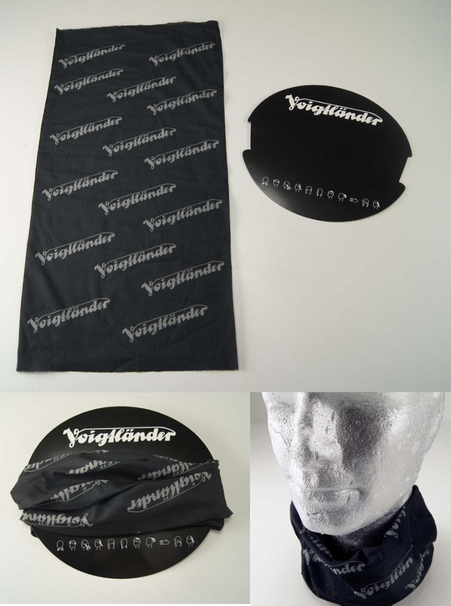 Multifunktionstuch, sog. Schlauchtuch / Bandana, Foto siehe Anlage,
- laut Antrag:
-- in einem Polybeutel mit Pappetikett verpackt,
-- flachliegend in den Abmessungen von ca. 50 cm x 24,5 cm,
-- aus einem bedruckten Schlauchgewirke aus synthetischen Chemiefasern (laut Antrag Polyester),
   weder elastisch noch kautschutiert,
-- auf Länge geschnitten,
- abgepasst hergestellt und gebrauchsfertig (somit konfektioniert),
- kann als Ersatz für einen Rollkragen, als Kopfband, als Kopfwärmer oder laut Antrag als Stirnband
  getragen werden, somit kein Schal bzw. keine schalähnliche Ware der Unterposition 6117 1000,
- dient laut Antrag auch als Mütze; stellt sich jedoch nicht als Kopfbedeckung des Kapitels 65 dar,
  da die Ware nicht der menschlichen Kopfform angepasst gearbeitet ist,
- individuelles (selbstständiges) Einzelstück, das eine Ergänzung von Kleidung darstellt.

"Anderes konfektioniertes Bekleidungszubehör (Multifunktionstuch), aus (weder elastischen noch 
 kautschutierten) Gewirken"