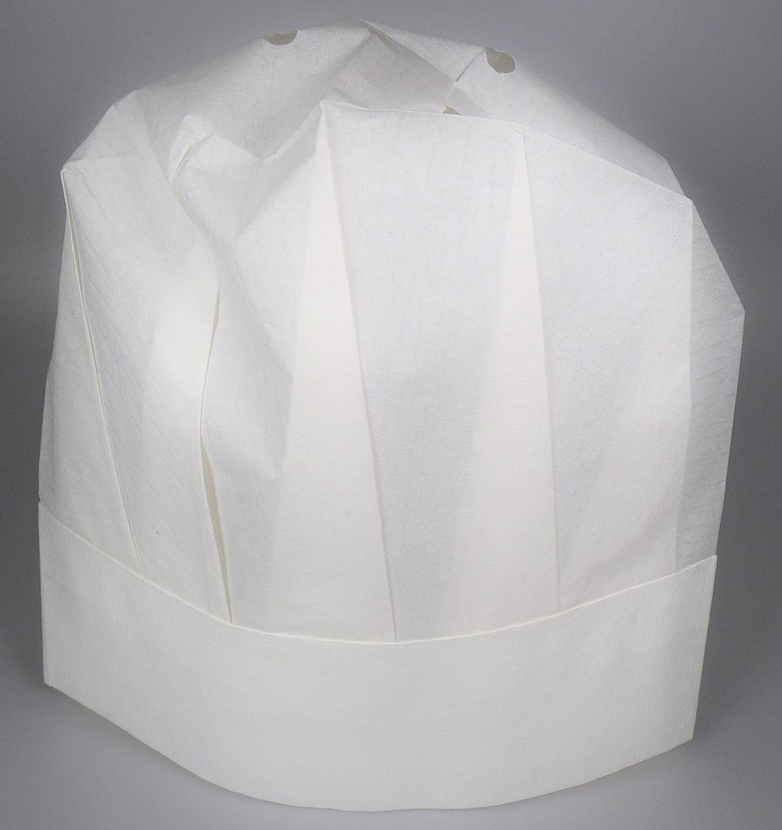 Kopfbedeckung, Foto siehe Anlage,
- aus weißen Zuschnitten aus Papier zusammengeklebt,
- oben gefaltet und bogenförmig gearbeitet; am oberen Ende mit sechs Luftlöchern versehen,
- am unteren Rand größenverstellbar,
- soll zu hygienischen Zwecken (z. B in Küchen und der Gastronomie) getragen werden.

"Andere Kopfbedeckung, keine Sicherheitskopfbedeckung, aus Papier"