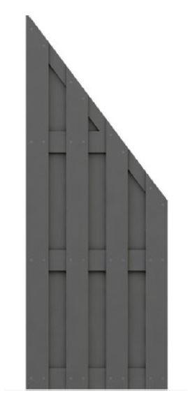 Nach den Antragsangaben sowie den vorgelegten Produktinformationen handelt es sich um ein sogenanntes „Zaunelement schräg“ (NAN 7973289). Das ca. 180 x 90 cm große Erzeugnis verfügt über eine abgeschrägte Oberkante und besteht aus vertikal sowie horizontal angeordneten Latten aus WPC (Wood-Plastic-Composite), einem Verbundstoff aus Kunststoffen im Sinne der Anmerkung 1 zu Kapitel 39 (charakterverleihend im Hinblick auf die Formgebung, Stabilität und Witterungsbeständigkeit) und Holzfasern, die mit Edelstahlschrauben miteinander verbunden sind.

Zolltarifrechtlich handelt es sich um einen "Baubedarfsartikel aus Kunststoffen, anderweit weder genannt noch inbegriffen, andere als in den Codenummern 3925 1000 00 0 bis 3925 9020 00 0 genannt".