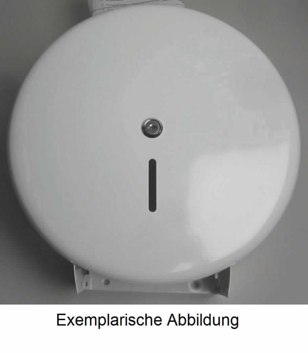 Es handelt sich um vollständig aus Stahl gefertigte Erzeugnisse, im Wesentlichen bestehend aus einem klappbaren, hohlzylindrischen Blechgehäuse mit offener Rückseite und aus einer innenliegenden Vorrichtung, die sowohl zur Aufnahme einer Toilettenpapierrolle als auch zur Wandbefestigung dient. Die Waren sind mit einem Schloss mit zwei Schlüsseln ausgestattet. Das Gehäuse weist an der Unterseite eine Entnahmeöffnung mit gezahntem Rand auf.
Die Erzeugnisse dienen als sogenannte Toilettenpapierspender und sind gemeinsam mit Montagematerial in einem Karton für den Einzelverkauf aufgemacht.
Abmessungen (L x B x T): ca. 36 x 37 x 12 cm.
- Antragstellerangaben -

Aufgrund des Umfangs und der Bedeutung für die Verwendung bestimmen die Toilettenpapierspender den Charakter der für den Einzelverkauf aufgemachten Warenzusammenstellung.

Abbildung siehe Anlage.

Derartige Erzeugnisse gehören als "andere Sanitär-, Hygiene- oder Toilettenartikel aus Stahl" zur Codenummer 7324 9000 90 0 des Zolltarifs.