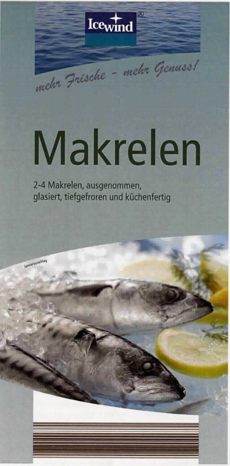 Nach den Angaben der Antragstellerin sowie der vorliegenden Abbildung handelt es sich um, rohe, ausgenommene, glasierte, tiefgefrorene Makrelen der Art Scomber scombrus mit Kopf. Die Fische sind zu 1000 Gramm für den Einzelverkauf verpackt.

Zolltarifrechtlich handelt es sich um "Fische, gefroren, keine Fischfilets und anderes Fischfleisch der Position 0304, Makrelen der Art Scomber scombrus".