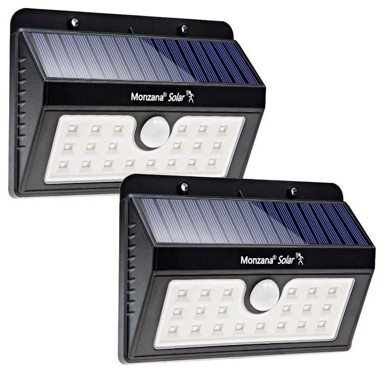 Bei der sog. Monzana Solar Outdoor Wandleuchte handelt es sich um eine elektrische Wandleuchte, bestehend aus einem pyramidenförmigen, etwa 173 mm x 115 mm x 43 mm (L x B x T großen, schwarzen Kunststoffgehäuse mit darin fest verbauten LED-Lichtquellen (20 LED) und einer farblosen Leuchtmittelabdeckung aus Kunststoff. Sie dient der netzunabhängigen Außenbeleuchtung.
Zur elektrischen Ausstattung der Leuchte gehören eine Photovoltaikeinheit, ein Akkumulator sowie ein Näherungsschalter. Es sind vier Leuchtmodi einstellbar.

Die Ware ist mit beigefügtem Montagematerial (Schrauben, Dübel) in einem Karton verpackt.

Das Erzeugnis ist als "Leuchte, anderweit weder genannt noch inbegriffen, elektrische Wandleuchte, ausgenommen solche von der für öffentliche Plätze oder Verkehrswege verwendeten Art, ausschließlich zur Verwendung mit LED-Lichtquellen bestimmt, aus Kunststoff, nicht für zivile Luftfahrzeuge" einzureihen.