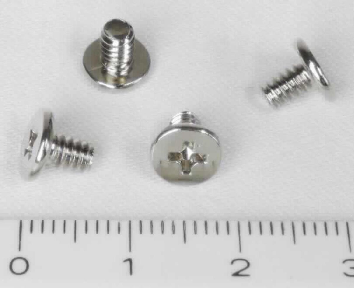 Es handelt sich um vollständig aus Stahl (kein nicht rostender Stahl) gefertigte Schrauben mit Kopf mit Kreuzschlitz und einem bis zum Kopf reichenden, selbstformenden Gewinde (Blechschraubengewinde). Das Gewindeende ist stumpf ausgearbeitet.
- Antragstellerangaben -

Abmessungen: Stiftdicke etwa 3,5 mm, Gesamtlänge etwa 7 mm.

Abbildung siehe Anlage.

Derartige Erzeugnisse gehören als "andere gewindeformende Schrauben (Blechschrauben) aus Stahl" zum TARIC-Code 7318 1491 90.