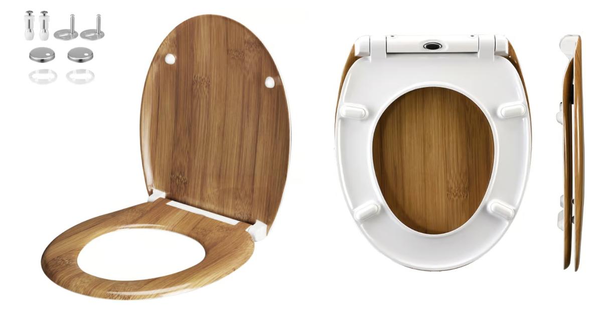 Nach den Antragsangaben handelt es sich um einen Toilettensitz mit Deckel aus Duroplast (Kunststoff im Sinne der Anmerkung 1 zu Kapitel 39) in Bambusoptik. 
Sitz und Deckel sind durch Scharniere miteinander verbunden und verfügen über eine doppelte Absenkautomatik sowie an den Unterseiten über Auflagepuffer.

Das Erzeugnis wird gemeinsam mit Montagematerial gehandelt.

Zolltarifrechtlich handelt es sich um "Klosettsitze und -deckel aus Kunststoffen".