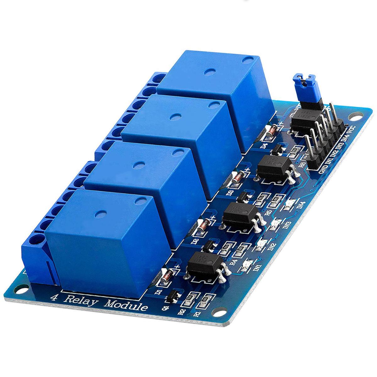 Relaismodul, in Form einer einfachen Schalterkombination,
- im Wesentlichen bestehend aus einer 55 mm x 75 mm großen Leiterplatte, bestückt mit vier elektromechanischen Relais, vier Optokopplern, passiven Bauelementen und Anschlussvorrichtungen sowie Transistoren zur Ansteuerung der Relais,
- mit getrennten Schaltein- und ausgängen,
- mit einer Spannung für den Steuerstromkreis von weniger als 60 V und einem Laststrom von 5 A,
- dient dem Schließen und dem Unterbrechen von elektrischen Stromkreisen.

Die Ware wird als "elektrisches Gerät zum Schließen und Unterbrechen von elektrischen Stromkreisen, Relais, für eine Spannung von 60 V oder weniger, für eine Stromstärke von mehr als 2 A, nicht für bestimmte Luftfahrzeuge, keine Ware des TARIC 8536 4190 40" eingereiht.

Anlage: 1 Abbildung