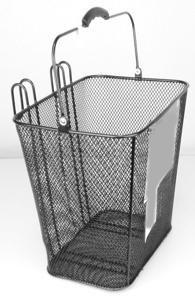Fahrradkorb, Art.-Nr.: 46321, Foto siehe Anlage,
- in den Abmessungen: ca. 35 cm (Breite) x 23 cm (Tiefe) x 32 cm (Höhe),
- aus einem engmaschigen, wabenförmigen, mit Kunststoff ummanteltem
  Metallgeflecht gefertigt,
- mit einer Befestigungsvorrichtung zur Montage (zum Einhängen seitlich
  am Gepäckträger),
- mit einem Metallbügel zum Tragen des Korbes,
- aufgrund der objektiven Merkmale (u. a. Form und Befestigungsvorrichtung)
  erkennbar hauptsächlich für Fahrräder bestimmt.

"Zubehör (Fahrradkorb) für Fahrräder der Positionen 8711 und 8712"
