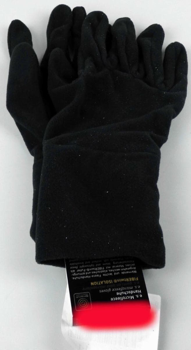 Handschuhe, sog. e.s. Fibertwin microfleece, Art. 7650007, Größe 7/8, Foto siehe Anlage,
- laut Antrag:
-- als Paar auf einem bedruckten Pappetikett aufgebracht,
-- als Fünffingerhandschuhe gearbeitet,
-- aus ca. 1 mm dicken, einfarbigen, beidseitig gerauten Gewirken aus 100 % Polyester (synthetische 
   Chemiefasern),
-- mit angesetzten Bündchen.

"Fingerhandschuhe, aus Gewirken, andere als in Unterposition 6116 10 genannte, aus synthetischen Chemiefasern"