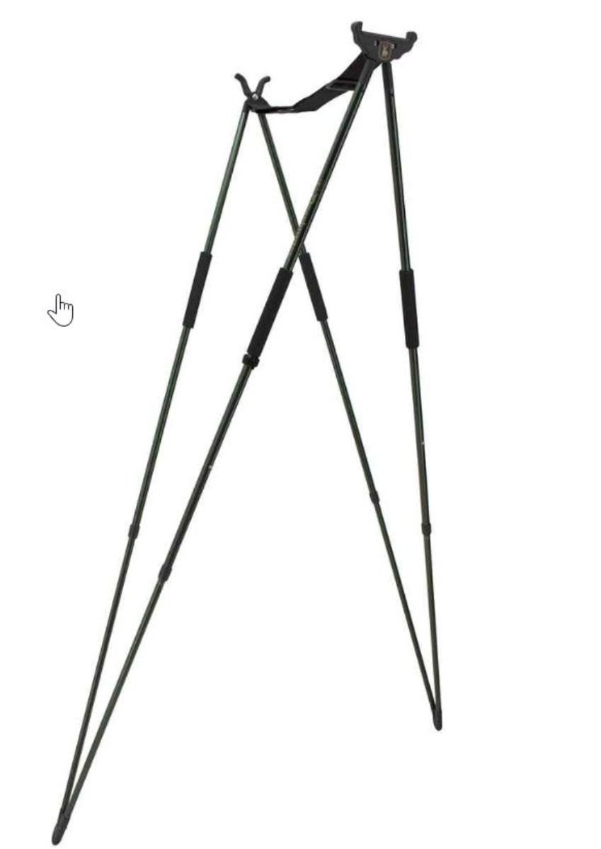 Nach den Angaben der Antragstellerin handelt es sich um einen sog. Zielstock (Maße 107 x 8 x 5 cm). Das Erzeugnis besteht aus zwei "Standbeinen" mit Gummifüßen in Form von vier, einzeln höhenverstellbaren Beinen (Höhen von 160, 165, 170, 175 und 180 cm), die v-förmig nach oben hin zulaufen. An der Oberseite ist die Ware mit einem individuell verstellbaren Gurt versehen, der als Auflagefläche für ein Gewehr dient.

Derartige Waren sind zur Erhöhung der Konzentration und Zielgenauigkeit sowohl für Gewehre mit oder ohne glatten Lauf geeignet und werden daher innerhalb der Position 9305 in die letztgenannte der in Betracht kommenden Codenummern eingereiht.

Zolltarifrechtlich handelt es sich um "Zubehör für Gewehre der Position 9303, keine glatten Läufe".