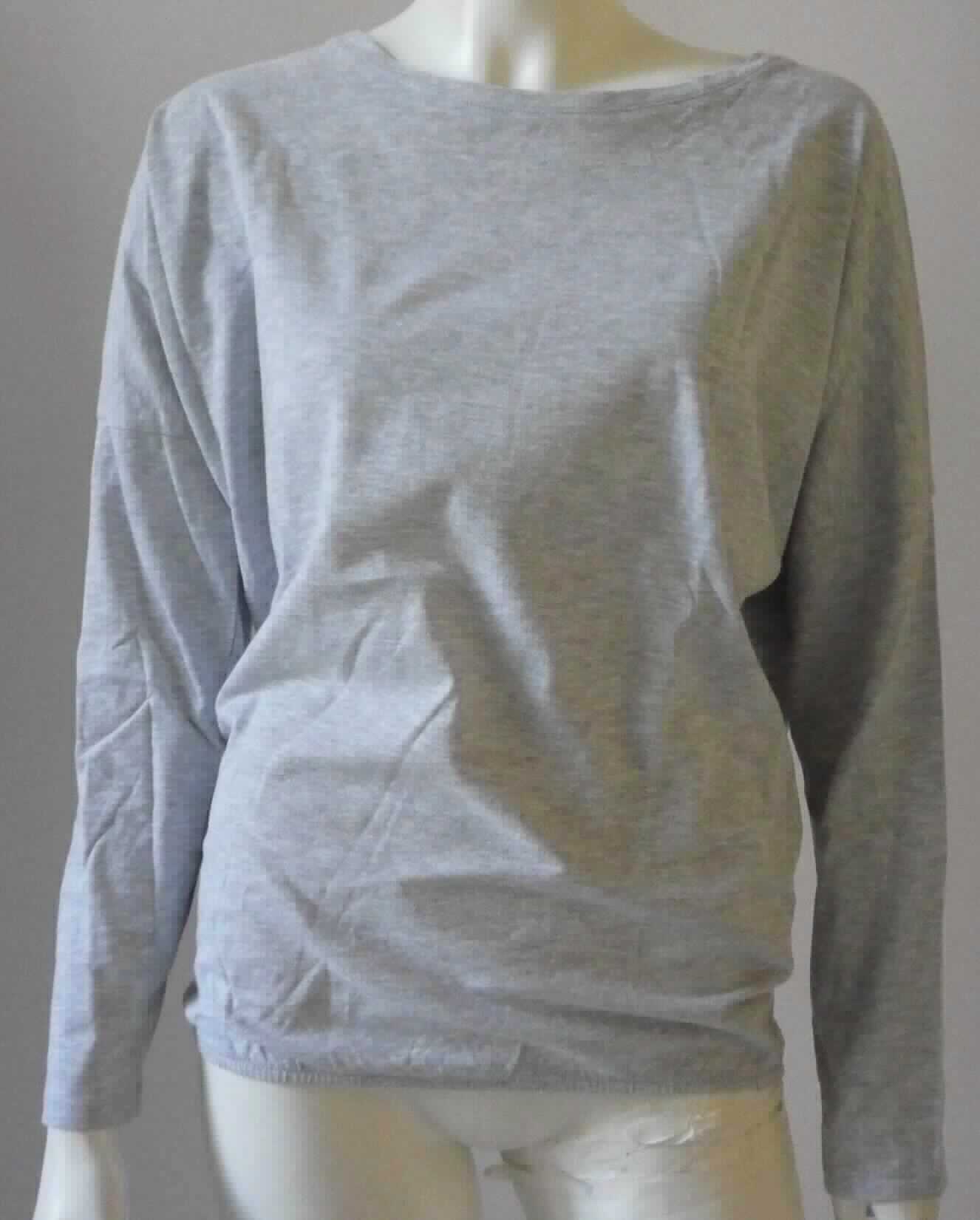 Pullover, sog. Damen Langarm Shirt Hanoi, Größe M, Foto siehe Anlage,
- aus ca. 0,6 mm dicken, buntgewirkten Gewirken (melierte Garne) aus laut Antrag 95 % Baumwolle und 
  5 % Viskose (künstliche Chemiefasern),
- über die Taille reichend (Rückenlänge: ca. 65 cm), 
- mit einem runden Halsausschnitt, daher kein Unterziehpulli,
- ohne Öffnung und ohne Verschluss,
- ohne Hinweise auf den Trägerkreis (unisex),
- mit langen Ärmeln; an den Ärmelenden durch Umschlagen und Festnähen gesäumt,
- am unteren Rand mit einem eingearbeiteten, verengenden Band, damit keine Ware der Position 6109.

"Pullover, aus Gewirken, aus Baumwolle, kein Unterziehpulli, für Frauen"