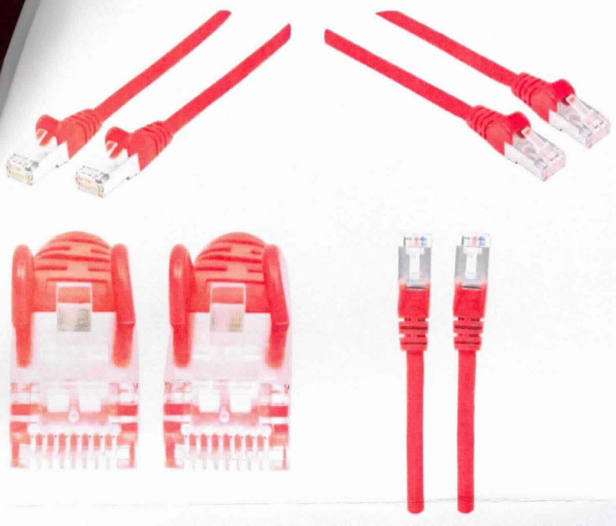 Isoliertes elektrisches Kabel, sog. "Netzwerkkabel CAT6",
- bestehend aus acht paarweise miteinander verdrillten Einzelleitern (Twisted Pair) in einem 
  gemeinsamen Kunststoffmantel (LS0H, Farbe: rot), geschirmt (S/FTP), an beiden Enden mit einem
  RJ45-Stecker mit Verriegelungsnase ausgestattet,
- mit einer Länge von ca. 3 m,
- für eine Spannung von weniger als 1000 Volt,
- zur Verbindung von Netzwerkgeräten in Netzwerken mit Datenübertragungsraten von bis zu 1 Gbit/s.

Das Erzeugnis ist als "isoliertes elektrisches Kabel, nicht von den Unterpositionen (HS) 8544 11 bis 8544 30 erfasst, für eine Spannung von 1000 Volt oder weniger, mit Anschlussstücken versehen, von der für die Telekommunikation verwendeten Art" einzureihen.