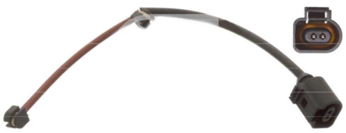 Verschleißkontakt für Verschleißanzeigen,
- im Wesentlichen bestehend, aus einem zweipoligen Stecker mit Verriegelung,
  eingelassenen Kontakten und einem Kabel,
- für eine Spannung von weniger als 1000 V,
- zum Einbau in eine Kfz-Bremsanlage,
- dient dem Verbinden von elektrischen Stromkreisen in einer sog.
  Bremsenverschleißanzeige (nicht Gegenstand der vZTA-Entscheidung),
- der elektrische Kontakt wird bei entsprechendem Verschleiß
  des Bremsbelages hergestellt.

Die Ware ist als "elektrisches Gerät zum Verbinden von elektrischen Stromkreisen, für eine Spannung von weniger als 1000 V, keine Steckvorrichtung, kein Verbindungs- und Kontaktelement für Drähte und Kabel, nicht von den Unterpositionen (KN) 8536 9001 bis 8536 9040 erfasst" einzureihen.

Anlage: eine Abbildung