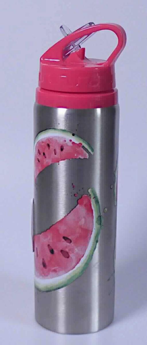 Es handelt sich um eine zylindrische Trinkflasche aus Aluminium (charakterbestimmend) mit einem Fassungsvermögen von etwa 750 ml, deren Außenseite mit mehreren Abbildungen von in Scheiben geschnittenen Wassermelonen versehen ist. Am oberen Ende der Trinkflasche befindet sich ein Kunststoffaufsatz mit Außengewinde. Das Erzeugnis weist einen abschraubbaren Kunststoffdeckel mit integrierter Trinköffnung (sog. Strohhalm) auf.
- Antragstellerangaben -

Abbildung siehe Anlage.

Derartige Erzeugnisse gehören als "andere (als in den TARIC -Codes 7615 1010 10 bis 7615 1080 10 genannte) Haushaltsartikel aus Aluminium" zum TARIC-Code 7615 1080 90.