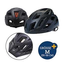 Sicherheitskopfbedeckung, sog. Fahrradhelm Inmold, Foto siehe Anlage,
- nach den Antragsangaben:
- - aus verschiedenen Bestandteilen zusammengesetzte Ware, bestehend aus:
- - einer Sicherheitskopfbedeckung (Helm),
- - - mit einer Schale aus Kunststoff (Polycarbonat),
- - - ausgekleidet mit einer Schale aus geschäumtem Kunststoff (EPS),
- - - mit einem abnehmbaren Visier,
- - - mit einer herausnehmbaren Polsterung mit integriertem Insektenschutznetz ausgestattet,
- - - mit einem gepolsterten, längenverstellbaren Kinnriemen aus Spinnstoff,
- - - im Bereich des Hinterkopfs mit einem Drehrad aus Kunststoff zur Weitenregulierung,
- - - zur Verwendung als Schutzhelm für Fahrradfahrer,
- - einem elektrischen Sichtsignalgerät,
- - - in Form von sechs Leuchtdioden in einem Gehäuse aus Kunststoff mit Druckschalter,
- - - in eingeschaltetem Zustand zur Abgabe von Blinksignalen oder Dauerlicht vorgesehen,
- - - an der Rückseite des Helms eingearbeitet,
- die Sicherheitskopfbedeckung bestimmt insbesondere aufgrund ihrer Bedeutung in Bezug
  auf die Verwendung den wesentlichen Charakter der Ware,
- an einer bedruckten Pappkarte befestigt.

"Andere Kopfbedeckung, ausgestattet, Sicherheitskopfbedeckung, aus Kunststoff"