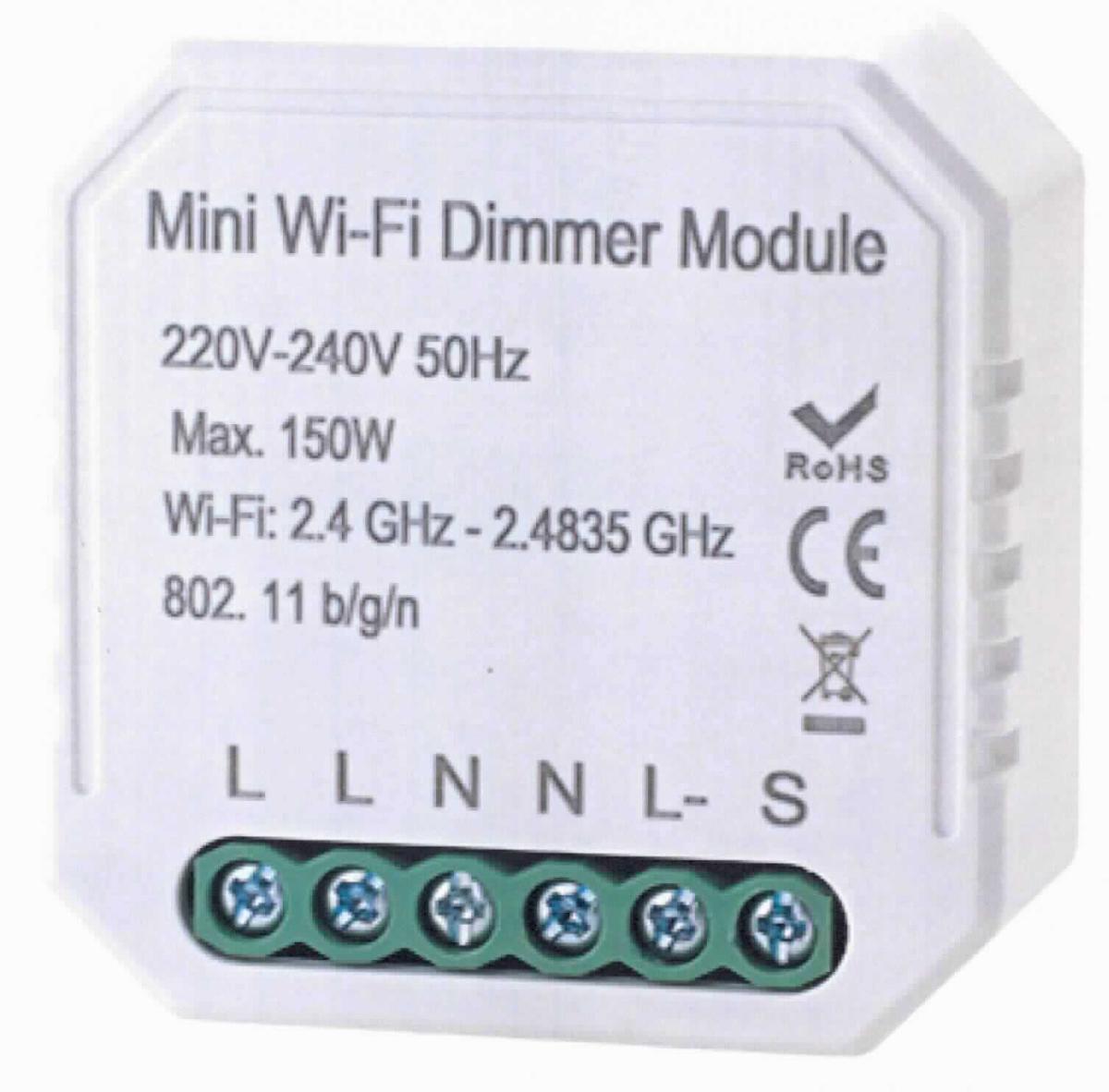 2-Kanal-Dimmer, 907530194 shaire Unterputz Steuerung DIM,
elektronische Schaltung in einem Kunststoffgehäuse für die Unterputzmontage, bedruckt mit Typ- und Leistungsangaben, mit sechs elektrischen Anschlussklemmen an der Vorderseite, für eine Eingangswechselspannung von 220 - 240 V (50 Hz), mit zwei unabhängig steuerbaren Ausgangskanälen (jeweils max. 150 W) und somit keine einfache Schalterkombination, kombiniert mit einem Funkempfänger 2,4 Ghz, zum Anschluss an bestehende Taster zum Schalten und zur Helligkeitssteuerung durch Dimmen von elektrischen Geräten durch Phasenabschnittssteuerung mittels Funk durch Telefon-App oder Sprachbefehl oder manuell durch Taster.
Eine kennzeichnende Haupttätigkeit (zwischen Funkfernsteuerung bzw. Schalten und Steuern) ist nicht ermittelbar; somit Einreihung in die zuletzt in Betracht kommende Position der Kombinierten Nomenklatur. 
 
Die Ware ist als "Tafel, Konsole und anderer Träger, mit mehreren Geräten der Position 8536 ausgerüstet, zum elektrischen Schalten und Steuern, einschließlich solcher mit eingebauten Instrumenten oder Geräten des Kapitels 90, keine Vermittlungseinrichtung der Pos. 8517, für eine Spannung von 1.000 V oder weniger, kein Steuerschrank für numerische Steuerungen, nicht speicherprogrammierbar, kein berührungsempfindliches Dateneingabegerät, nicht erfasst von den TARIC-Unterpositionen 8537 1098 10 bis 8537 1098 98" einzureihen.