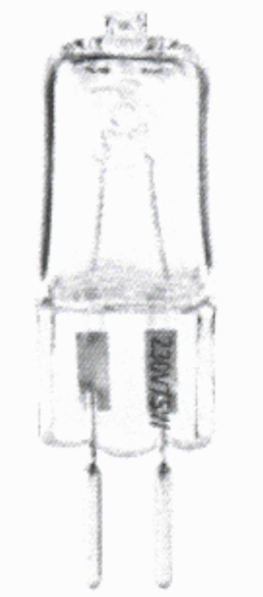 Glühlampe
- aus einem farblosen Glaskörper mit Glühwendel und G5.3 Sockel,
- für eine Spannung von 230 V bei einer Leistung von 75 W,
- zur Verwendung als Leuchtmittel (Einstelllicht für fotografische Anwendungen).

"Elektrische Glühlampe, keine Wolfram-Halogen-Glühlampe, mit einer Leistung von weniger
 als 200 W und für eine Spannung von mehr als 100 V, keine Reflektorlampe"