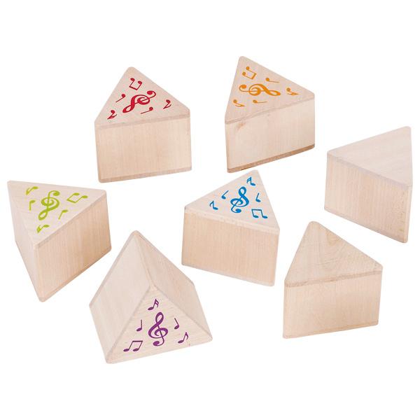 Bei der als "Artikel 56683 - Memospiel Klang" bezeichneten Ware handelt es sich um ein Gesellschaftsspiel in Form von zwölf etwa 6,7 x 6,7 x 5,8 cm großen Dreiecken aus Holz, die einseitig in unterschiedlichen Farben (lila, grün, gelb, blau, rot, orange) mit Noten bzw. einem Notenschlüssel bedruckt sind und durch Schütteln unterschiedliche Klänge erzeugen. Das Spiel ist gemeinsam mit einer mehrsprachigen Spielanleitung in einer bunt bedruckten Pappschachtel verpackt.

Die Dreiecke werden mit der bedruckten Seite auf den Tisch gelegt. Die Spieler schütteln reihum zwei Dreiecke. Passen die Klänge zueinander, darf der Spieler die Dreiecke umdrehen und prüfen, ob die Noten bzw. der Notenschlüssel die gleiche Farbe besitzen. Ist dies der Fall darf das Klangpaar behalten werden. Sieger ist der Spieler mit den meisten Klangpaaren.

Derartige Erzeugnisse werden zolltarifrechtlich als "Gesellschaftsspiel, nicht von den Unterpositionen (KN) 9504 2000 bis 9504 9010 erfasst" eingereiht.