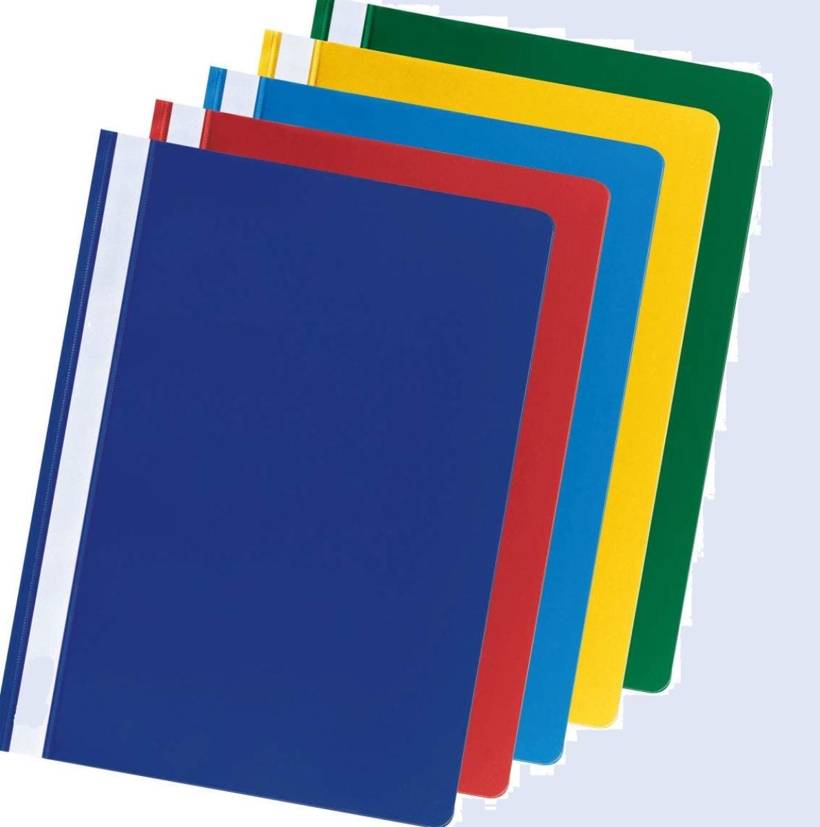 Nach den Antragsangaben und der vorgelegten Warenprobe (DIN-A4 Format) handelt es sich bei dem sog. „Stationary set 1“ um 20 farbige Schnellhefter sowie 20 transparente Prospekthüllen aus Polypropylen, einem Kunststoff i.S. der Anmerkung 1 zu Kapitel 39.

Die Schnellhefter verfügen über eine klarsichtige Vorder- sowie eine farbige Rückseite, die an der linken Längsseite miteinander verschweißt und mit einer Eurolochung versehen sind. Innenseitig verfügt das Erzeugnis über eine Heftmechanik (zum Zusammenhalten gelochter Papiere) aus unedlem Metall.
Die beiliegenden Klarsichthüllen verfügen ebenfalls einseitig über eine Eurolochung und sind an einer der Schmalseiten offen gearbeitet.

Das Set dient dem Einheften bzw. Schutz unterschiedlicher Papiere sowie Dokumente und ist in einer Einwegfolie mit Papiereinleger verpackt

Zolltarifrechtlich handelt es sich um "andere Waren aus Kunststoffen, Büro- oder Schulartikel“.