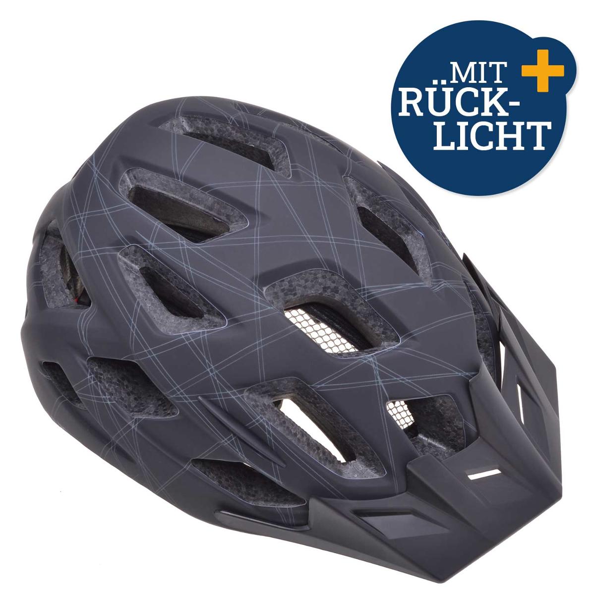 Sicherheitskopfbedeckung, sog. Fahrradhelm, Foto siehe Anlage,
- aus verschiedenen Bestandteilen zusammengesetzte Ware,
- nach den Antragsangaben bestehend aus:
- - einem Fahrradhelm (Sicherheitskopfbedeckung),
- - - mit einer Schale aus Kunststoff (PVC),
- - - ausgekleidet mit einer Schale aus geschäumtem Kunststoff (EPS),
- - - mit einem abnehmbaren Schirm,
- - - mit einer herausnehmbaren Polsterung mit integriertem Insektenschutznetz ausgestattet,
- - - mit einem gepolsterten, längenverstellbaren Kinnriemen aus Spinnstoff,
- - - im Bereich des Hinterkopfs mit einem Drehrad aus Kunststoff zur Weitenregulierung,
- - - in unterschiedlichen Größen,
- - - zur Verwendung als Schutzhelm für Fahrradfahrer,
- - einem elektrischen Sichtsignalgerät,
- - - in Form von sechs Leuchtdioden in einem Gehäuse aus Kunststoff mit Druckschalter,
- - - in eingeschaltetem Zustand zur Abgabe von Blinksignalen oder Dauerlicht vorgesehen,
- - - an der Rückseite des Helms eingearbeitet,
- die Sicherheitskopfbedeckung bestimmt insbesondere aufgrund ihrer Bedeutung in Bezug
  auf die Verwendung den wesentlichen Charakter der Ware,
- an einer bedruckten Pappkarte befestigt. 

 "Andere Kopfbedeckung, ausgestattet, Sicherheitskopfbedeckung, aus Kunststoff"