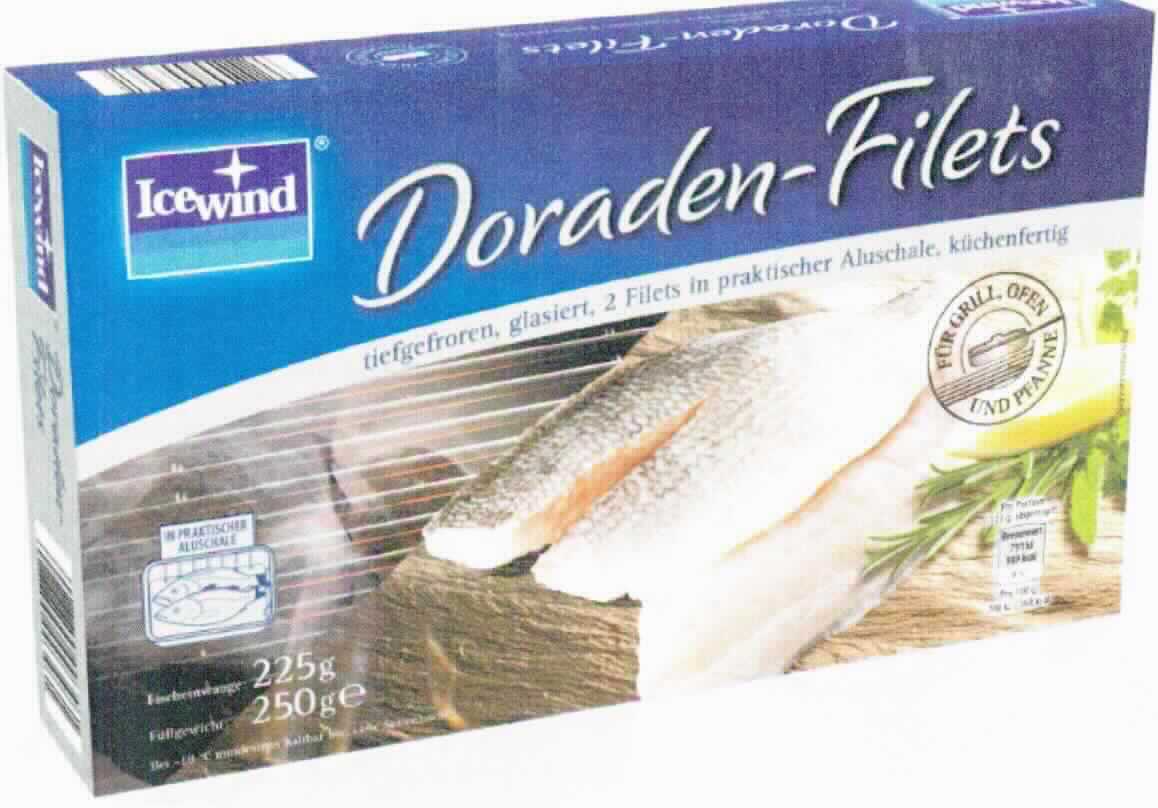 Nach den Antragsangaben handelt es sich bei den sog. "Dorade Royal Filets" um zwei rohe, glasierte, tiefgefrorene Filets von Fischen der Art Sparus aurata (Goldbrassen), mit Haut.
Die Filets sind in einer Aluminiumschale in einer Pappkartonverpackung für die Abgabe im Einzelverkauf aufgemacht (Füllgewicht: 250 g, Nettogewicht/Abtropfgewicht: 225 g).
 
Zolltarifrechtlich handelt es sich um "Fischfilets, gefroren, von anderen Fischen als in den Unterpositionen (KN) 0304 6100 bis 0304 8960 genannt, von Goldbrassen (Sparus aurata)".