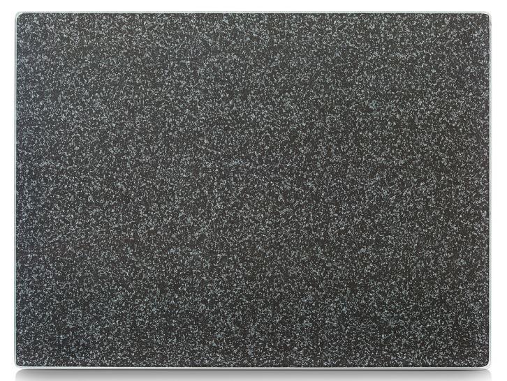 Glasschneideplatte, Foto siehe Anlage,
- nach den Antragsangaben:
- - in Form einer rechteckigen Platte mit geschliffenen Kanten und abgerundeten Ecken,
- - aus klarsichtigem, vorgespanntem Glas (Einschichtensicherheitsglas),
- - an der Rückseite mit einer Folie in anthrazitfarbener Granitoptik beklebt und mit vier Noppen
    aus Kunststoff versehen,
- - mit den Abmessungen: ca. 40 cm (Länge) x 30 cm (Breite) x 0,5 cm (Dicke).

"Glasware zur Verwendung bei Tisch oder in der Küche, kein Trinkglas, aus vorgespanntem Glas"
