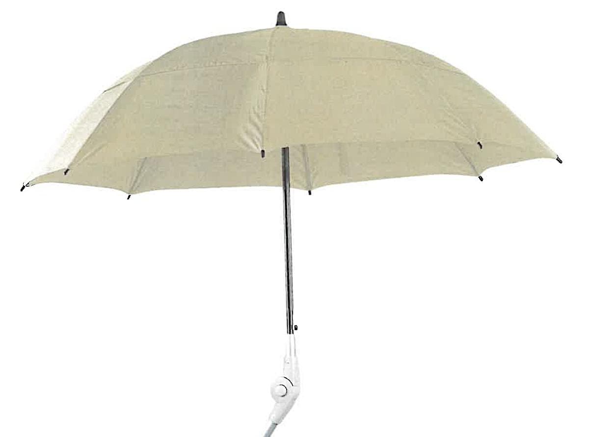Regenschirm, sog. Rollatorschirm, Artikel: HA-SCH-10, Foto siehe Anlage,
- nach den Antragsangaben:
- - mit einem Bezug aus Geweben aus Spinnstoffen (Polyester/Mikrofaser),
- - mit einem Gestell aus unedlen Metallen,
- - anstelle eines Griffstücks mit einer verstellbaren Befestigungsvorrichtung für einen
     Rollator oder Rollstuhl ausgestattet,
- - mit einer Länge von ca. 80 cm und einem Durchmesser (aufgespannt) von ca. 100 cm,
- - dient dem wirksamen Schutz gegen Regen,
- - mit Befestigungsschellen, Schraubensatz, Inbusschlüssel und Gebrauchsanweisung
     in einer handelsüblichen Umschließung aus klarsichtigen Kunststofffolien aufgemacht,
- keine Einreihung als Zubehör für Rollstühle der Position 8714, da der Regenschirm vom
  Wortlaut der Position 6601 genauer erfasst wird,
- keine Einreihung als Zubehör für Rollatoren der Position 9021, da der Regenschirm nicht
  ausschließlich oder hauptsächlich für Rollatoren bestimmt ist.

"Regenschirm, anderer als in der Unterposition 6601 1000 genannte, ohne Teleskopauszug,
  mit Bezug aus Geweben aus Spinnstoffen"