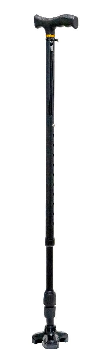 Gehstock, Foto siehe Anlage,
ein Warenmuster wurde nicht vorgelegt, die Einreihung erfolgt anhand der Antragsangaben,
- aus Aluminium, Polypropylen und thermoplastischem Elastomer,
- mit einem ergonomisch geformten Griff; rutschhemmend beschichtet,
- mit einer abnehmbaren Handschlaufe,
- mit einem rutschhemmenden 3-Punkt Gummifuß an der Stockspitze,
- ausziehbar in elf Stufen von ca. 85﻿,﻿5 cm bis 111 cm.

"Gehstock"