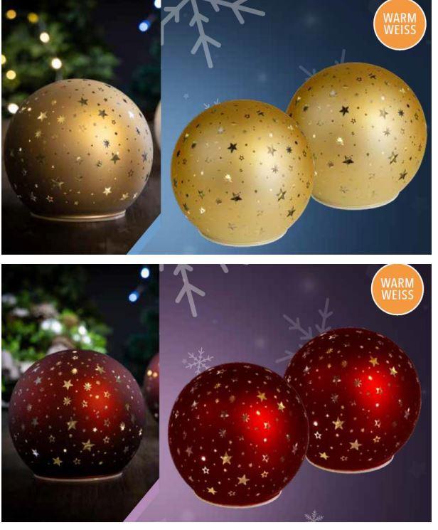 Glasware zur Innenausstattung, sog. Glaskugel (gold matt bzw. rot matt), Foto siehe Anlage,
aus verschiedenen Bestandteilen zusammengesetzte Ware, bestehend aus einer Glasware 
zur Innenausstattung und einer Lichterkette,
 - Glasware zur Innenausstattung:
- - in Form einer innen hohlen, am unteren Ende abgeflachten Kugel,
- - laut Antrag aus mechanisch gefertigtem Borosilikatglas,
- - auf der Außenseite goldfarben bzw. rot gefärbt; mit sternförmigen Aussparungen,
- - mit einem schmalen Sockel (Stellfläche) aus Kunststoff,
- - mit einem Durchmesser von ca. 10 cm,
- Lichterkette (elektrischer Beleuchtungskörper):
 - - in Form einer LED-Lichterkette, die in die Glasware eingelegt ist,
 - - batteriebetrieben; mit einem im Sockel integrierten Batteriefach mit einem Ein-/Ausschalter
    mit Timerfunktion,
 - die Ware stellt sich insgesamt nicht als Beleuchtungskörper der Position 9405 dar,
  da die Ware nicht der Erhellung der Umgebung dient, sondern durch die Lichterkette
  lediglich die Zierwirkung der Ware erhöht wird, die auch im ausgeschalteten Zustand
  gegeben ist,
- die Glasware bestimmt insbesondere im Hinblick auf das Erscheinungsbild (Zierwirkung)
   den wesentlichen Charakter der zusammengesetzten Ware,
- als 2er-Set in einer bedruckten Pappschachtel verpackt.

"Glasware zur Innenausstattung, aus gewöhnlichem Glas, nicht handgefertigt"