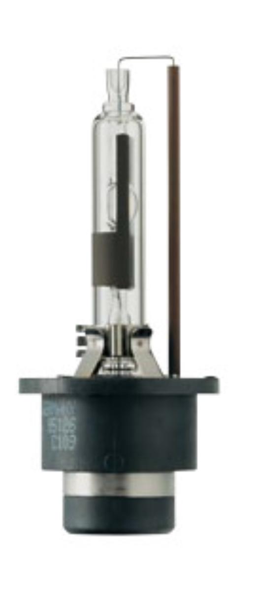 Xenon-Lampe, Art.-Nr. 85526 "D2R 85V 35W P32d-3 5000°K MEGA HID"
(Abbildung siehe Anlage)
- aus einem mit Xenongas gefüllten Quarzglaskolben (Brenner) mit zwei Elektroden
  und einer Stromzuführung (seitlich über ein Keramikröhrchen), befestigt in einem
  klarsichtigen Schutzkolben aus Quarzglas, montiert auf einem Lampensockel (P32d-5),
- für eine Spannung von 85 V bei einer Leistung von 35 W,
- mit einer Farbtemperatur von 4800 K,
- zur Erzeugung von hellweißem Licht mittels eines Lichtbogens zwischen zwei Elektroden,
- erkennbar zum Einbau in einen Scheinwerfer für Kraftfahrzeuge bestimmt,
- in einem üblichen Verkaufskarton verpackt.

"Bogenlampe - Xenon-Lampe"