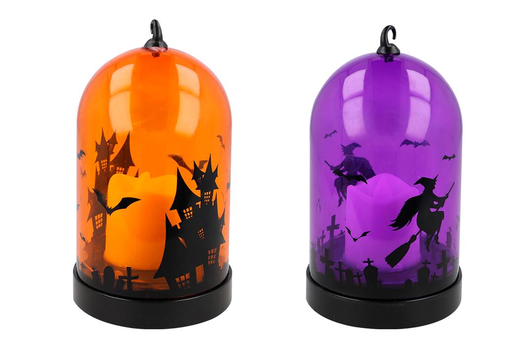 Bei dem durch ein Warenmuster veranschaulichten Artikel handelt es sich um einen Ziergegenstand in Form einer sogenannten „LED-Lampe Halloween“, bestehend aus einem kuppelförmigen, transparenten Korpus aus Kunststoffen im Sinne der Anmerkung 1 zu Kapitel 39. Die ca. 13 x 8 cm große Ware ist der auf der Außenseite mit schwarzen, stilisierten Darstellungen von Fledermäusen, einem Geisterhaus, einem Friedhof bzw. einer Hexe auf einem Besen verziert. Im Inneren befindet sich eine batteriebetriebene LED-Kerzennachbildung aus Kunststoff, die fest mit dem Korpusboden verklebt ist. Die LED-Kerze erhöht im eingeschalteten Zustand lediglich die Zierwirkung des charakterverleihenden Dekorationsartikels (keine Ware der Position 9405). An der Unterseite ist das Erzeugnis weiterhin mit einem Batteriefach sowie einem Funktionsschalter (ON / OFF ) versehen.

Eine Einreihung in die Position 9505 kommt aufgrund des fehlenden eindeutigen Bezuges zu Halloween nicht in Betracht. 

Das in zwei unterschiedlichen Varianten gefertigte Erzeugnis ist mit einem Klebeetikett aufgemacht und wird zolltarifrechtlich als "andere Waren aus Kunststoffen, Statuetten und andere Ziergegenstände" eingereiht.