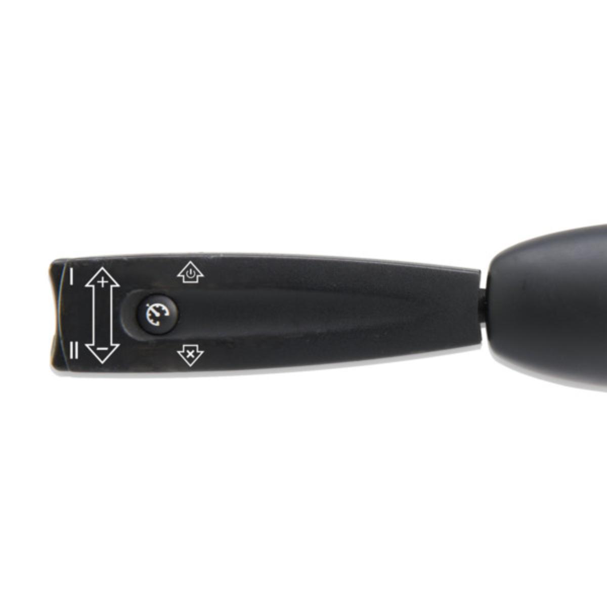 Lenksäulenbedienhebel, in Form eines länglichen Hebels aus schwarzem Kunststoff, mit mehreren elektrischen Schaltern, einer Status-LED und einem siebenpoligen Anschlusskabel ausgerüstet (siehe Abbildung), für eine Spannung von 12 V, nach Einbau in ein Kfz und elektrischem Anschluss an einen Geschwindigkeitsregler (nicht Gegenstand dieser vZTA-Entscheidung) zur manuellen Bedienung dieses Geschwindigkeitsreglers.

Die Ware ist als "Träger, mit mehreren Geräten der Position 8536 ausgerüstet, zum elektrischen Schalten oder Steuern, für eine Spannung von 1000 V oder weniger, nicht von den Unterpositionen 8537 1010 bis 8537 1098 98 erfasst" einzureihen.