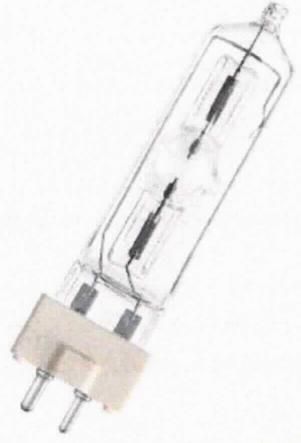Kurzbogen-Metallhalogenidlampe EMH 250W/SE/80 (Abbildung s. Anlage),
- aus einem mit Metallhalogeniden gefüllten Glaskolben mit zwei Elektroden und einer Strom-
  zuführung, befestigt in einem klarsichtigen Schutzkolben aus Glas, mit einem GY9,5 Sockel,
- für eine Leistung von 250 Watt, eine Spannung von 85 Volt und mit einer Farbtemperatur 
  von 8000 K,
- verpackt in einem Pappkarton,
- zur Erzeugung von hellweißem Licht mittels eines Lichtbogens zwischen zwei Elektroden.

"Bogenlampe - Kurzbogenlampe"