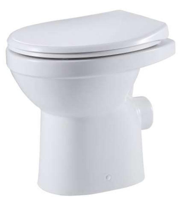 Klosettbecken, sog. Stand WC Uora, Foto siehe Anlage,
- aus verschiedenen Bestandteilen zusammengesetzte Ware, bestehend aus:
- einem weißen Klosettbecken in Form von einem Stand-WC,
- - keramisches Erzeugnis; nach vorheriger Formgebung gebrannt; tonmineralhaltiges
    Material enthaltend,
- - lt. Antrag aus anderer Keramik als Porzellan,
- einem weißen Toilettensitz mit Deckel:
- - aus Kunststoffen,
- -  mit Absenkautomatik,
- in den Abmessungen: 48 cm (Tiefe) x 36,5 cm (Breite) x 42 cm /Höhe),
- das Klosettbecken bestimmt im Hinblick auf den Umfang und seiner Bedeutung in
  Bezug auf die Verwendung den wesentlichen Charakter der zusammengesetzten Ware.

"Klosettbecken, nicht aus Porzellan"