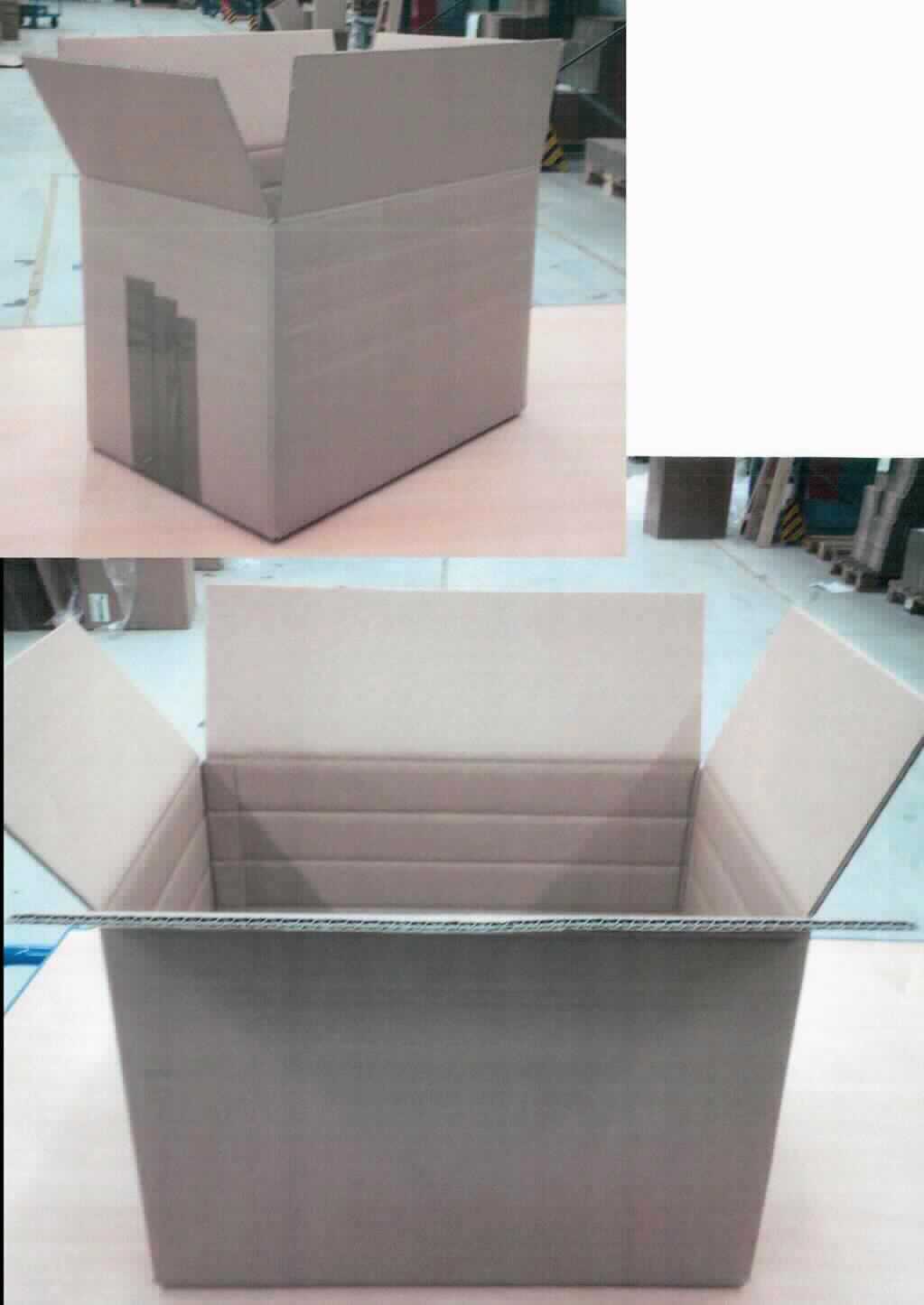 Es handelt sich nach den Angaben der Antragstellerin um einen mittels Klebeband zusammengeklebten, quaderförmigen Karton aus doppellagiger Wellpappe mit vier Verschlussklappen (Abmessungen 45 x 30 x 30 cm).

Abbildungen siehe Anlage.

Derartige Waren gehören als "Schachteln und Kartons aus Wellpappe" zum TARIC-Code 4819 10 00 00.
