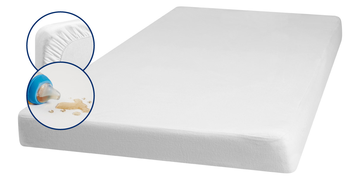 Bettwäsche, sog. Spannbettlaken, Foto siehe Anlage,
- in verschiedenen Größen,
- in einem Polybeutel mit bedrucktem Pappeinleger verpackt,
- der Matratzenform entsprechend gearbeitet; veranschaulicht durch ein Muster mit
  den Abmessungen von laut Antrag 60 cm x 120 cm,
- aus ca. 0,6 mm dicken, auf der Innenseite mit Kunststoff (laut Antrag aus Polyurethan;
  kein Zellkunststoff) überzogenen Geweben der Position 5903 aus laut Antrag 100 % Baumwolle,
- an den Rändern mit einem eingenähten, elastischen Zug, sodass das Betttuch über herkömmliche
  Matratzen gezogen werden kann,
- u. a. durch Zusammenfügen konfektioniert,
- wird üblicherweise gewaschen und kennzeichnet sich nach dem Verwendungszweck als
  Bettwäsche (damit keine Ware der Position 6304),
- ungefüttert und ohne Polsterung oder Füllung, somit keine Bettausstattung der
  Position 9404.

"Bettwäsche, aus Spinnstoffen, aus Geweben, nicht bedruckt, aus Baumwolle"