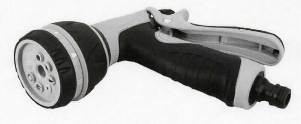 Es handelt sich um eine sog. Multifunktionsbrause aus einem pistolenähnlichen Griff aus Kunststoff mit einem Brausekopf aus Kunststoff mit Brause-/Spritzöffnungen und Verstellmechanismus für verschiedene Wasserstrahlarten, Betätigungshebel sowie einer mechanischen Vorrichtung zum Regeln des Wasserdurchflusses und der Wassermenge (Ventil) zum Bewässern von Pflanzen im Garten.

Die Ware wird als "Armatur für Rohr- oder Schlauchleitungen, nicht von den Unterpositionen 8481 10 bis 8481 8069 erfasst, Ventil, aus anderen Stoffen als Gusseisen oder Stahl, nicht für bestimmte Luftfahrzeuge" eingereiht.