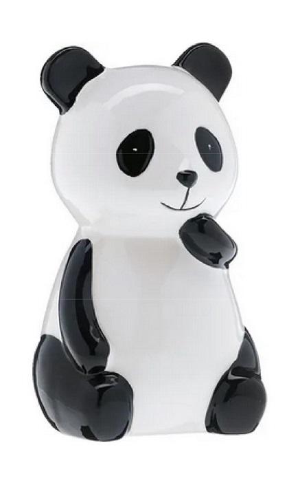 Anderer keramischer Ziergegenstand, sog. Spardose, Foto siehe Anlage,
- glasierte, innen hohle Spardose in Form eines Pandas,
- mit einer Höhe von ca. 17 cm,
- mit einem Schlitz an der Oberseite zum Einwerfen von Münzen und einer mit einem
  Pfropfen verschlossenen, runden Öffnung an der Unterseite zur Entnahme der Münzen,
- keramisches Erzeugnis; nach der Formgebung gebrannt; tonmineralhaltiges Material
  enthaltend,
- lt. Antrag aus Steingut.

"Anderer keramischer Ziergegenstand (Spardose), aus Steingut"