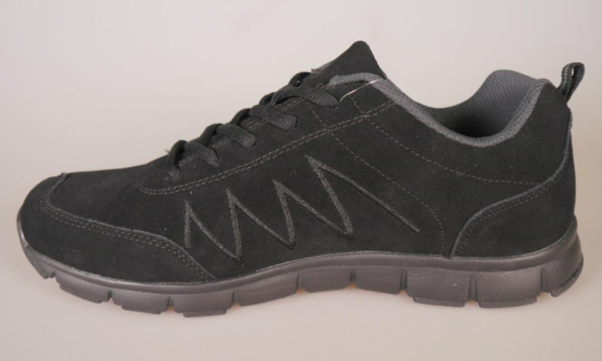 Halbschuhe, sog. Freizeitschuhe, Größe 41, Foto siehe Anlage,
- mit Laufsohlen aus (laut Antrag) Kunststoff; ohne Hauptsohle aus Holz,
- mit Oberteil (geschlossenes Blatt) aus Leder,
- auf das Oberteil sind Verstärkungsteile aus Spinnstoff aufgesetzt,
- mit Schnürsenkelverschluss, 
- ohne Metallschutz in der Vorderkappe,
- nicht den Knöchel bedeckend,
- mit einer Länge der Innensohle von ca. 27 cm,
- nicht als Männer- oder Frauenschuhe erkennbar.

"Schuhe mit Laufsohlen aus Kunststoff und Oberteil aus Leder, andere als in den Unterpositionen
 6403 1200 bis 6403 9991 genannte, nicht als Männer- oder Frauenschuhe erkennbar"