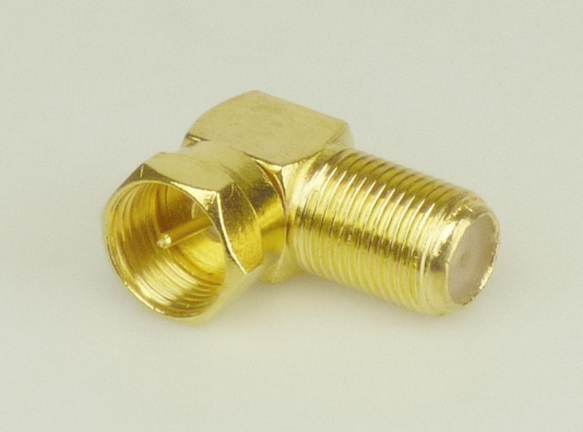 F-Stecker-Winkelkupplung,
- im Wesentlichen bestehend aus einem L-förmigen Metallgehäusen mit einem innenliegenden Kontaktstift auf der einen Seite
und einer rechtwinklig angeordneten F-Buchse auf der anderen Seite,
- für eine Spannung von weniger als 1000 V,
- für Koaxialkabelverbindungen,
- zum Herstellen einer elektrischen Verbindung durch das Aufdrehen eines F-Stecker auf der einen Seite und dem Einstecken in eine F-Buchse auf der anderen Seite.

Die Ware ist als "elektrisches Gerät zum Verbinden von elektrischen Stromkreisen, für eine Spannung von 1000 V oder weniger, Steckvorrichtung, für Koaxialkabel" einzureihen.

Anlage: 1 Abbildung