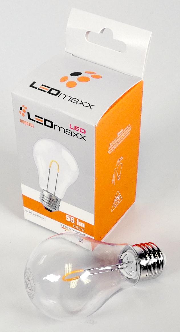 LED Curved Filament Birnenform-Lampe (Abbildung siehe Anlage),
- elektrische Lichtquelle in Form einer Leuchtdiodenlampe (LED-Lampe), 
  mit mehreren Leuchtdioden auf einem Träger in Streifenform (LED-
  Filament) und weiteren elektrischen Bauelementen zur Stromversorgung
  und -regelung auf einer Leiterplatte, mit einem birnenförmigen Glaskolben
  und einem E27 Schraubsockel zum Befestigen in einer Lampenfassung, 
- zur Verwendung als Leuchtmittel zum einfachen Einsetzen/Austauschen 
  in Leuchten, 
- in einem bunt bedruckten Verkaufskarton verpackt. 

"Leuchtdiodenlichtquelle (LED-Lichtquelle), Leuchtdiodenlampe (LED-
Lampe)"