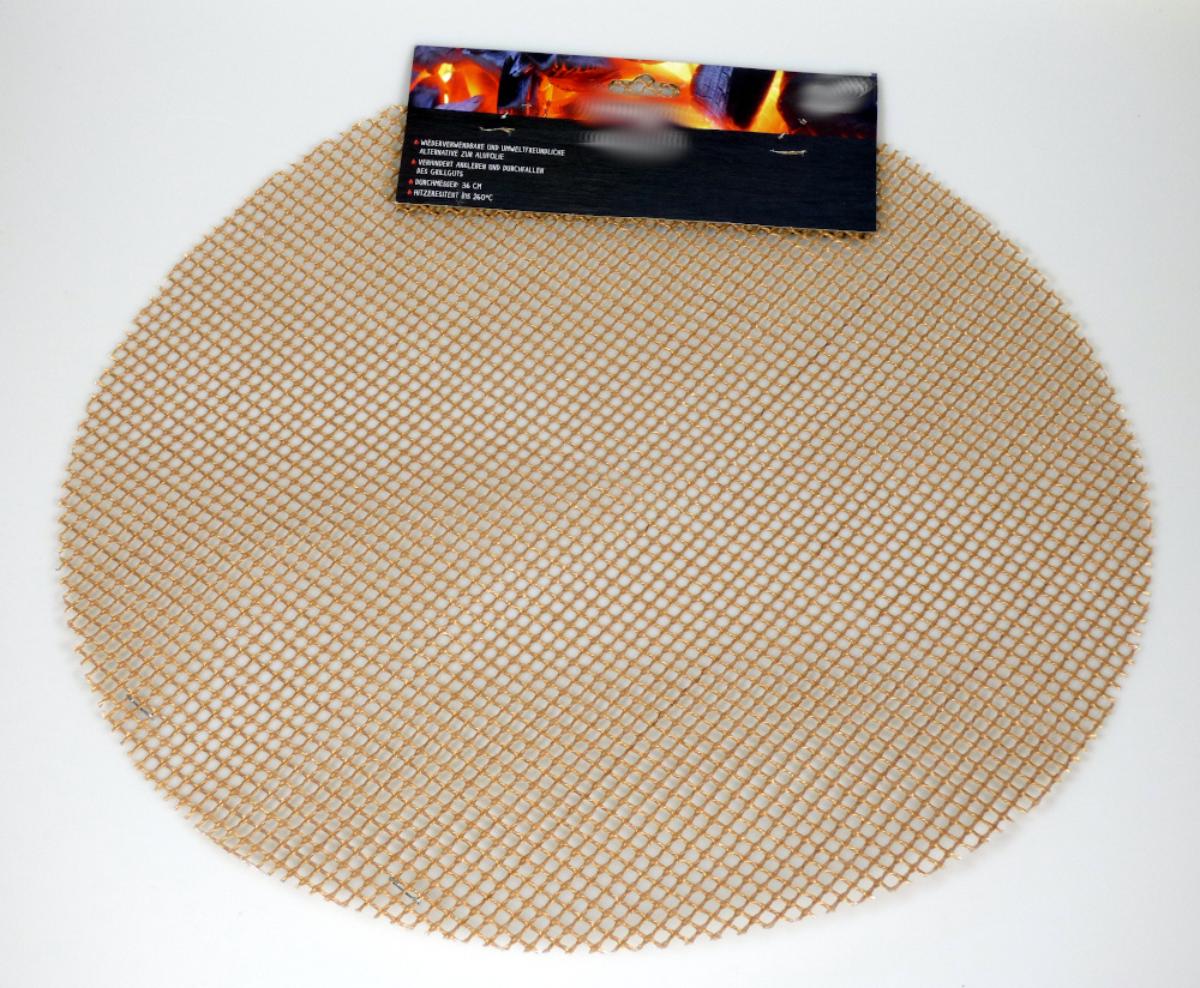 Grillmatte, Artikel 232194, Foto siehe Anlage,
- laut Untersuchungsergebnis:
- - Drehergewebe,
- - aus textilen Filamenten aus Glasfasern,
- - mit Kunststoff imprägniert,
- kreisrund zugeschnitten (konfektioniert), damit keine Meterware,
- zur Verwendung als Unterlage beim Grillen.

"Ware aus Glasfasern (Grillmatte), andere als im TARIC-Code 7019 9000 80 genannte"