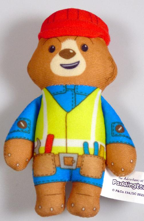 Bei dem durch ein Warenmuster veranschaulichten und als "Mc Donald´s - Paddington - 2022,
Motiv: Construction Worker" bezeichneten Erzeugnis handelt es sich um ein Spielzeugtier,
- einen stilisierten, stehenden Bären darstellend,
- aus gerauten Spinnstoffgewirken zusammengenäht,
- in den Abmessungen von ca. 12 x 8 x 3 cm (L x B x H),
- vollständig mit weichem Füllmaterial gefüllt,
- mit einem ausgeformten Kopf mit aufgedruckten Gesichtszügen,
- mit einem roten Bauarbeiterhelm, der mit einer angenähten Schirm versehen ist, 
- mit einem ausgestalteten Körper mit ausgeformten Armen und Beinen,
- mit aufgedruckter Kleidung (gelbe Weste über einem blauen Anzug und einem braunen
  Handwerker-Gürtel mit Werkzeugen),
- zur spielerischen Unterhaltung von Kindern,
- lt. Antragsangaben in einer bedruckten Pappschachtel verpackt.

Zolltarifrechtlich handelt es sich um "Spielzeug, ein Tier darstellend, gefüllt".