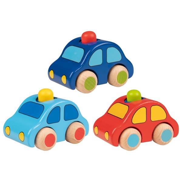 Es handelt sich um ein Spielzeugauto (sog. "Art. 55011 Fahrzeug mit Hupe"),
- mit den Abmessungen von ca. 9 x 6,5 x 6,3 cm,
- mit einer Karosserie aus rot lackiertem Holz,
- mit aufgemalten Fernstern und Scheinwerfern versehen,
- mit vier beweglichen Rädern aus Holz auf zwei Achsen aus unedlem Metall,
- auf der Oberseite mit einem grünen Knopf aus Holz, der beim Herunterdrücken 
  ein Hupgeräusch ertönen lässt,
- ohne Hinweise auf Handarbeit,
- dient der spielerischen Unterhaltung.

Die Ware ist mit einem bunt bedruckten Pappanhänger aufgemacht.

Derartige Erzeugnisse werden zolltarifrechtlich als "Anderes als von den Unterpositionen
(KN) 9503 0010 bis 9503 0095 erfasstes Spielzeug, nicht handgearbeitet" eingereiht.