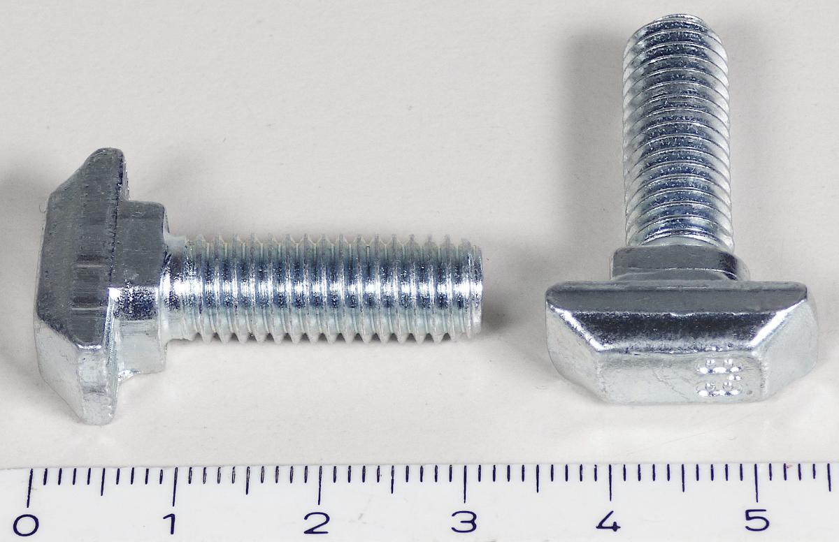 Es handelt sich um aus Stahl (kein nicht rostender Stahl) gefertigte Schrauben mit Hammerkopf und mit einem bis zum Kopf reichenden, metrischen Gewinde (M8) mit stumpfem Gewindeende mit Schlitz.
- Antragstellerangaben -

Abbildung siehe Anlage.

Derartige Erzeugnisse gehören als "andere Schrauben aus Stahl (kein nicht rostender Stahl), mit Gewinde, mit Kopf" zum TARIC-Code 7318 15 95 89.