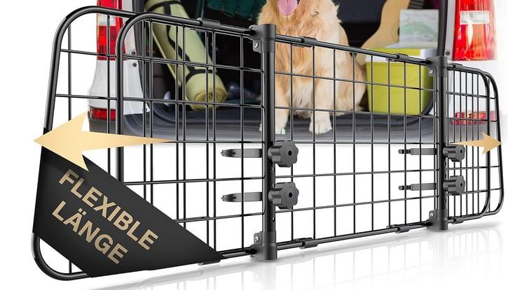 Trenngitter, sog. Hundegitter, Foto siehe Anlage,
- in Form eines spezifisch gefertigten, ausziehbaren, noch nicht zusammengesetzten 
  Abtrenngitters,
- laut Antrag:
- - aus drei gitterartigen Segmenten, zwei Vertikalstreben sowie Befestigungsmaterial,
- - im Wesentlichen aus Stahl (nicht gesenkgeschmiedet) hergestellt,
- - mit einer Höhe von ca. 30 cm und einer Breite von ca. 91 cm bis maximal ca. 153 cm,
- - nicht für die industrielle Montage bestimmt,
- wird an den hinteren Kopfstützen von Personenkraftwagen (mit einem einzigen 
  umschlossenen Innenraum, der einen Bereich für die Fahrer und die Passagiere und 
  einen Ladebereich umfasst) befestigt,
- dient der Abtrennung zwischen dem Fahrgast- und dem Laderaum und somit dem 
  sicheren Transport von Tieren oder Gegenständen und verbessert somit die 
  Nutzungsmöglichkeit des Fahrzeugs,
- aufgrund der objektiven Merkmale (u. a. Form und Eigenschaften) erkennbar 
  hauptsächlich für Kraftfahrzeuge des Kapitels 87 bestimmt.

"Zubehör für Kraftfahrzeuge der Position 8703 (Trenngitter), anderes als in den Unterpositionen 8708 1010 bis 8708 9993 und den TARIC-Codes 8708 9997 22 bis 8708 9997 80 genannte"