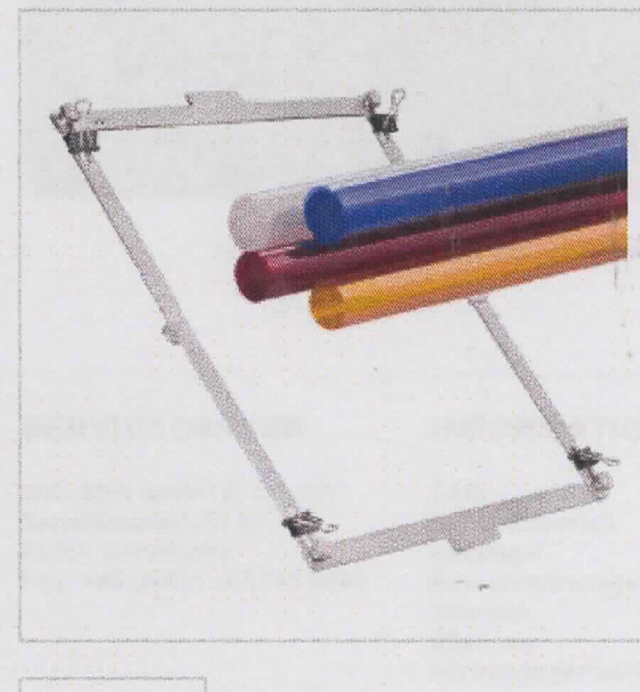 Sog. Farbfilterset, in Form einer noch nicht zusammengesetzten Ware, bestehend aus
- drei passend rechteckig zugeschnittenen Filterfolien, aufgerollt, aus Kunststoff, in Rot, Blau und Gelb sowie
- einem Aluminiumrahmen mit Halteclips zur Befestigung der Filterfolien. 
Zur äußeren Form siehe Abbildung in Anlage.
Nach Befestigung der Folien am Rahmen, einzeln oder in Kombination zur Farbvariation, wird der Filterrahmen am Hintergrundreflektor eines Studioblitzlichtgeräts (nicht Gegenstand der vZTA-Entscheidung) angebracht, um durch Filterung von Licht bestimmter Wellenlängen bunte Effektlichter für die Hintergrundausleuchtung bei Portraitaufnahmen zu erhalten. Rahmen und Filterfolien sind gemeinsam in einem Karton verpackt.
Das Erzeugnis wird als "optisches Element, aus Stoffen aller Art, für Instrumente und Geräte, gefasst, nicht aus nicht optisch bearbeiteten Glas, Filter" eingereiht.