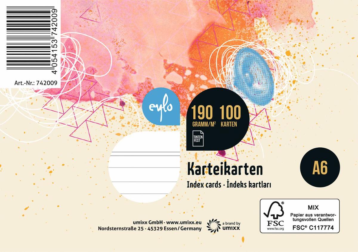 Es handelt sich um rechteckige Zuschnitte aus Kartonpapier (Format: DIN A6), die liniert bedruckt sind und zum handschriftlichen Beschreiben verwendet werden sollen. 100 Stück sind in Kunststofffolie verpackt.

Abbildung siehe Anlage.

Derartige Waren gehören als "andere Papiere, auf der Oberfläche bedruckt, in rechteckigen Bogen, jeder Größe, ausgenommen Waren von der in der Position 4803, 4809 oder 4810 beschriebenen Art" zur Codenummer 4811 9000 90 0 des Zolltarifs.