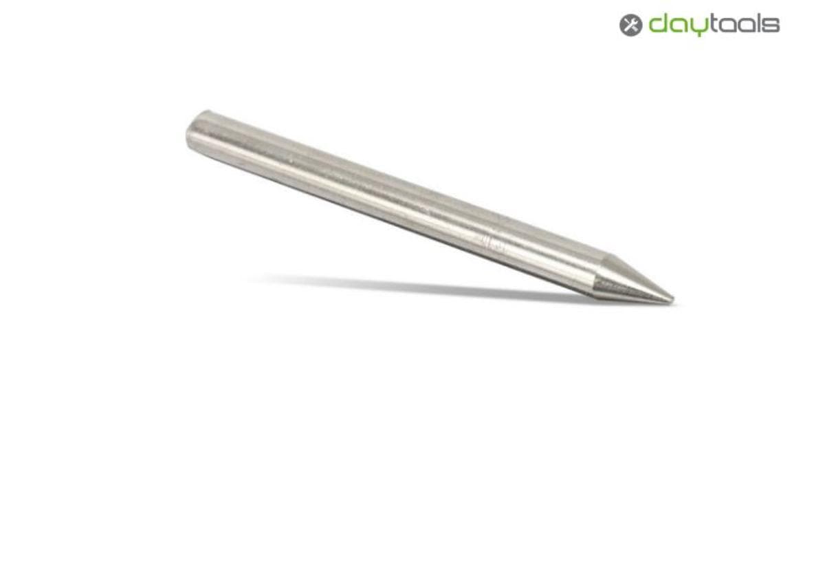 Lötspitze DAYTOOLS EL-5.8/70GS (Abbildung siehe Anlage),
- aus einem zylinderförmigen Metallkörper mit konisch spitz zulaufender Spitze
  (Länge mit Spitze ca. 70 mm, Schaftdurchmesser ca. 5,8 mm),
- nach Einbau in einen Lötkolben als Lötkontaktspitze bestimmt.

"Teil, erkennbar ausschließlich für ein elektrisches Lötgerät bestimmt, nicht für
 Wellenlötmaschinen, nicht von den TARIC-Codes 8515 90 80 11 bis 8515 90 80 30 
 erfasst; Lötspitze für Lötkolben"