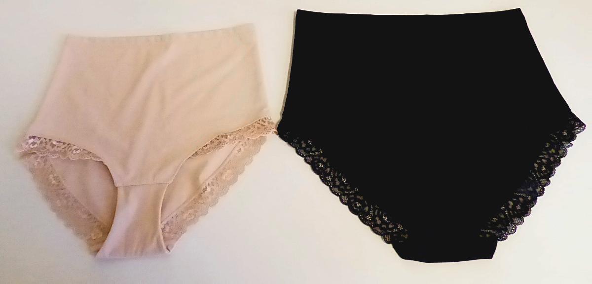 Unterhose, sog. Shape Slip, Größe 36/38, Foto siehe Anlage,
- aus ca. 0,6 mm dicken, einfarbigen Gewirken aus laut Antrag 70 % Polyamid und 30 % Elasthan
  (beides synthetische Chemiefasern),
- als Taillenslip gearbeitet,
- ohne Öffnung und ohne Verschluss,
- mit ca. 18 cm hohen Seitenteilen (vom Beinausschnitt bis zum oberen Rand gemessen),
- mit einem Schrittfutter (Hygieneeinlage) ausgestattet,
- an den Beinausschnitten mit einer angenähten Borte aus durchbrochenen Gewirken,
- aufgrund des Schnitts eindeutig als Frauenkleidung erkennbar,
- laut Untersuchungsergebnis ist die Elastizität in der Querrichtung höher als in der Längsrichtung,
  damit keine Miederhose im Sinne der Position 6212.

"Unterhose, aus Gewirken, für Frauen, aus Chemiefasern"